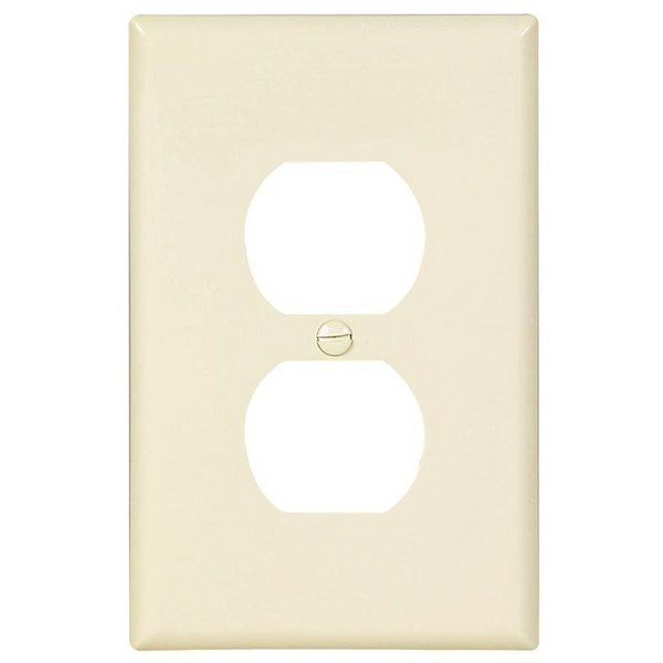 Eaton Wiring Devices Single and Duplex Receptacle Wallplate, 478 in L, 318 in W, 1 Gang, Polycarbonate PJ8LA